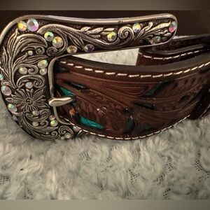 Ariat Women’s Western Style turquoise jeweled Belt